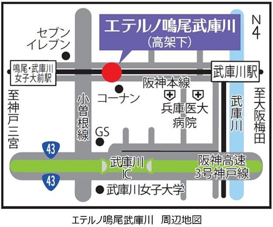 エテルノ鳴尾武庫川 地図