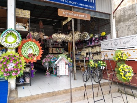 タイの葬儀用品店