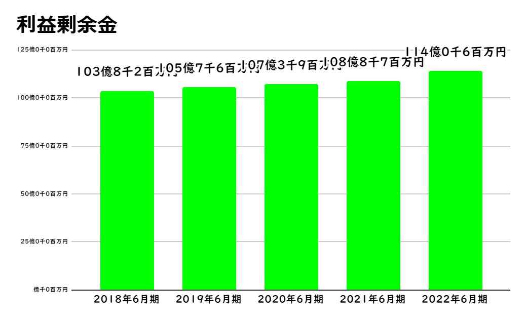 株式会社大和生研利益剰余金グラフ