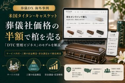タイタン・キャスケット｜葬儀社価格の半額で棺を売る「DTC型棺