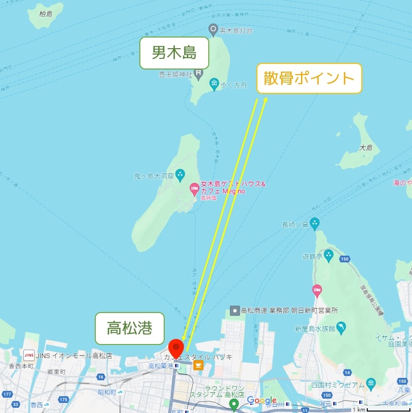 高松港周辺MAP