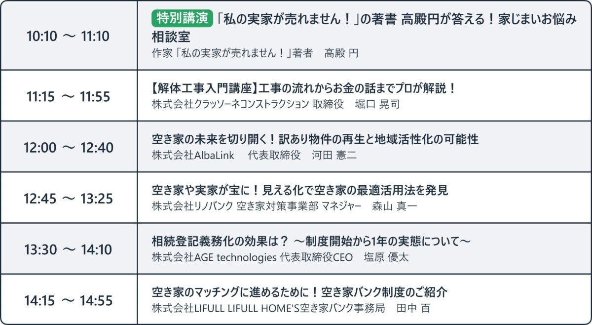 すまいの終活フェスティバル