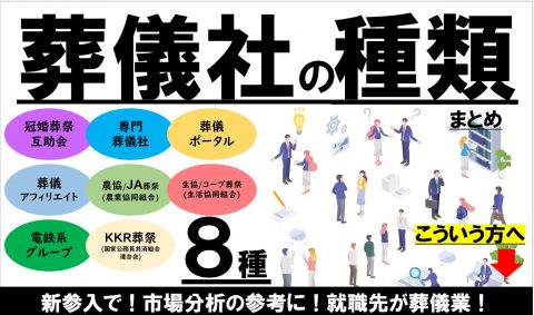 葬儀社の種類（葬儀ポータル）
